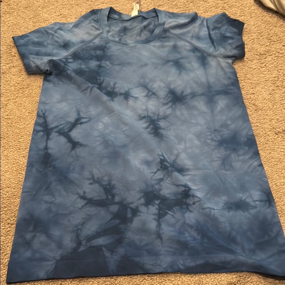 Lululemon Athletica Blue Boxy Short Sleeve Tee